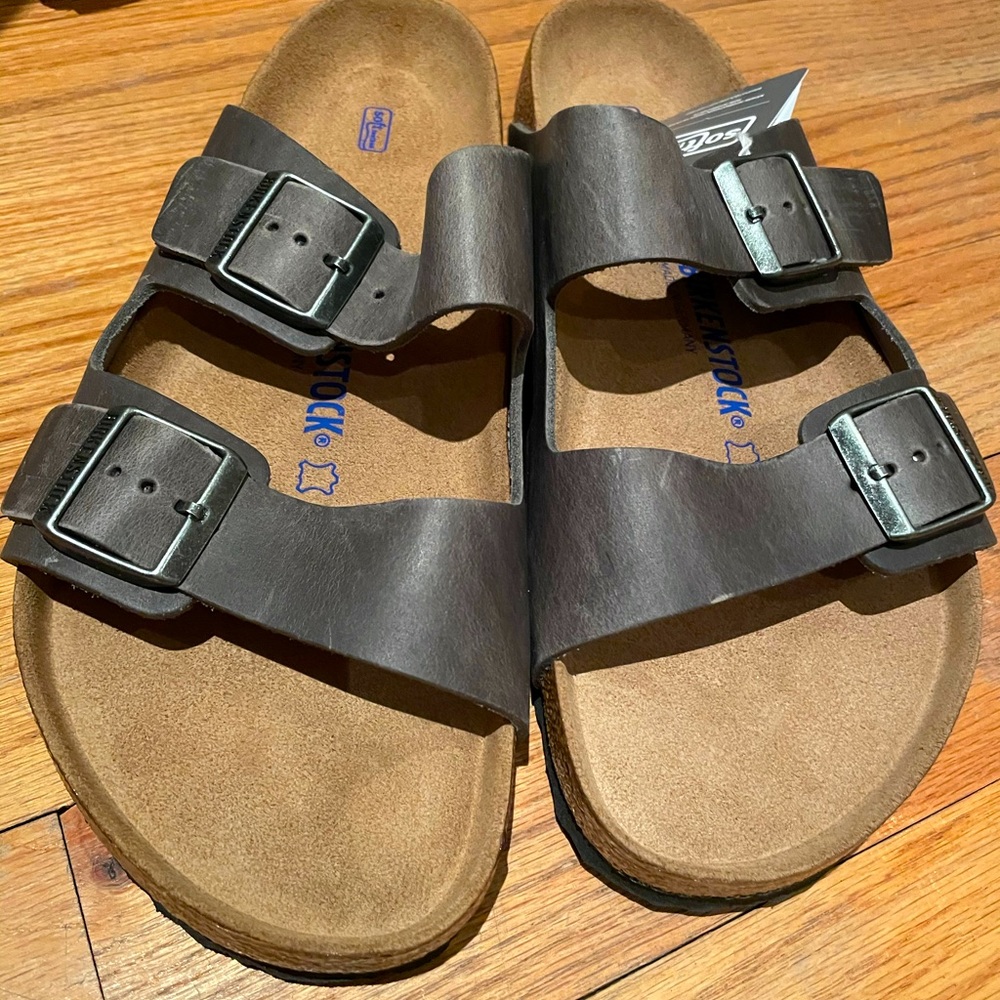 Brand new men’s size 12 grey Birkenstock